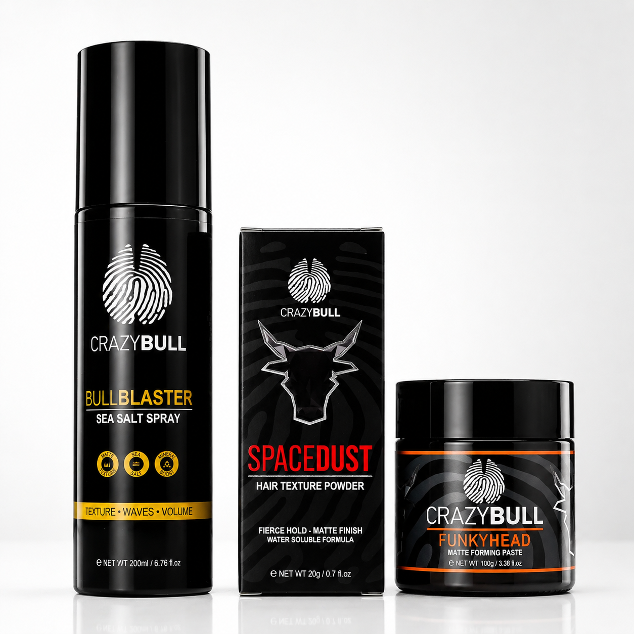 The Styling Pair Trio - Salt Spray + Funky Head +  Powder